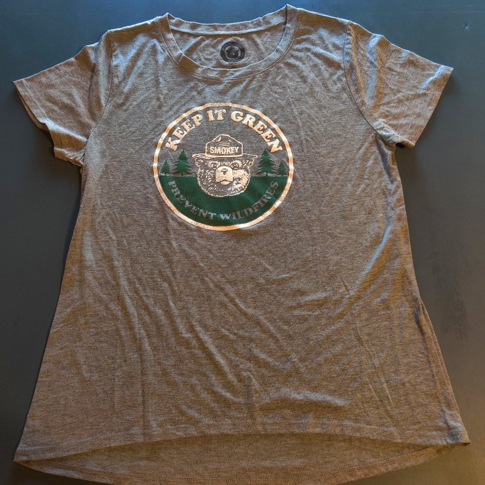 KEEP IT GREEN Prevent Wild Fires. Green on Gray. Fun. Comfy. 2X.